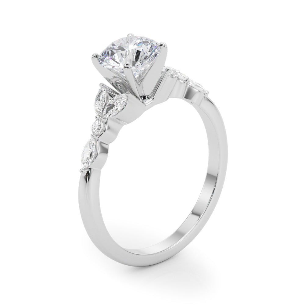 Devoted Engagement Ring Marquise Diamond Engagement Ring — 9K/18K Gold & Platinum