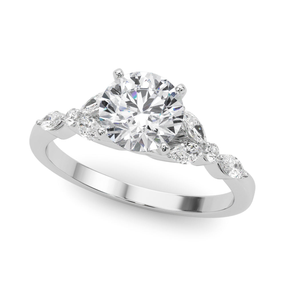 Devoted Engagement Ring Marquise Diamond Engagement Ring — 9K/18K Gold & Platinum