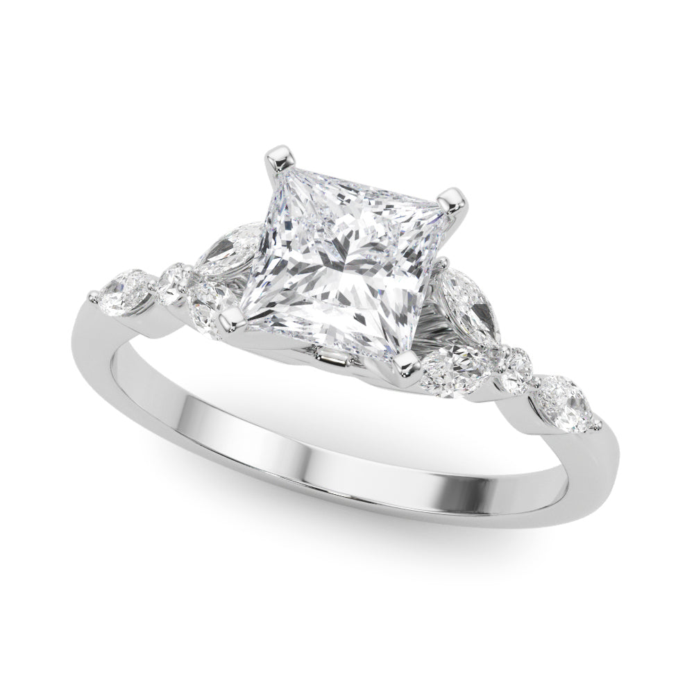 Devoted Engagement Ring Marquise Diamond Engagement Ring — 9K/18K Gold & Platinum