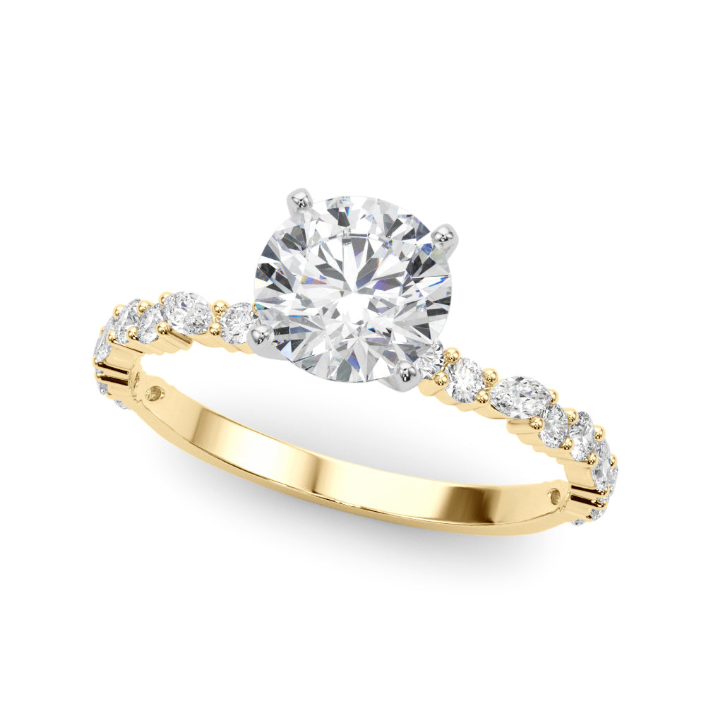 Graceful Engagement Ring Marquise Diamond Engagement Ring — 9K/18K Gold & Platinum