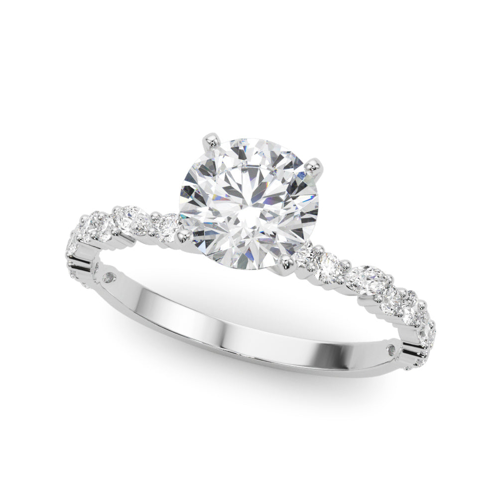 Graceful Engagement Ring Marquise Diamond Engagement Ring — 9K/18K Gold & Platinum