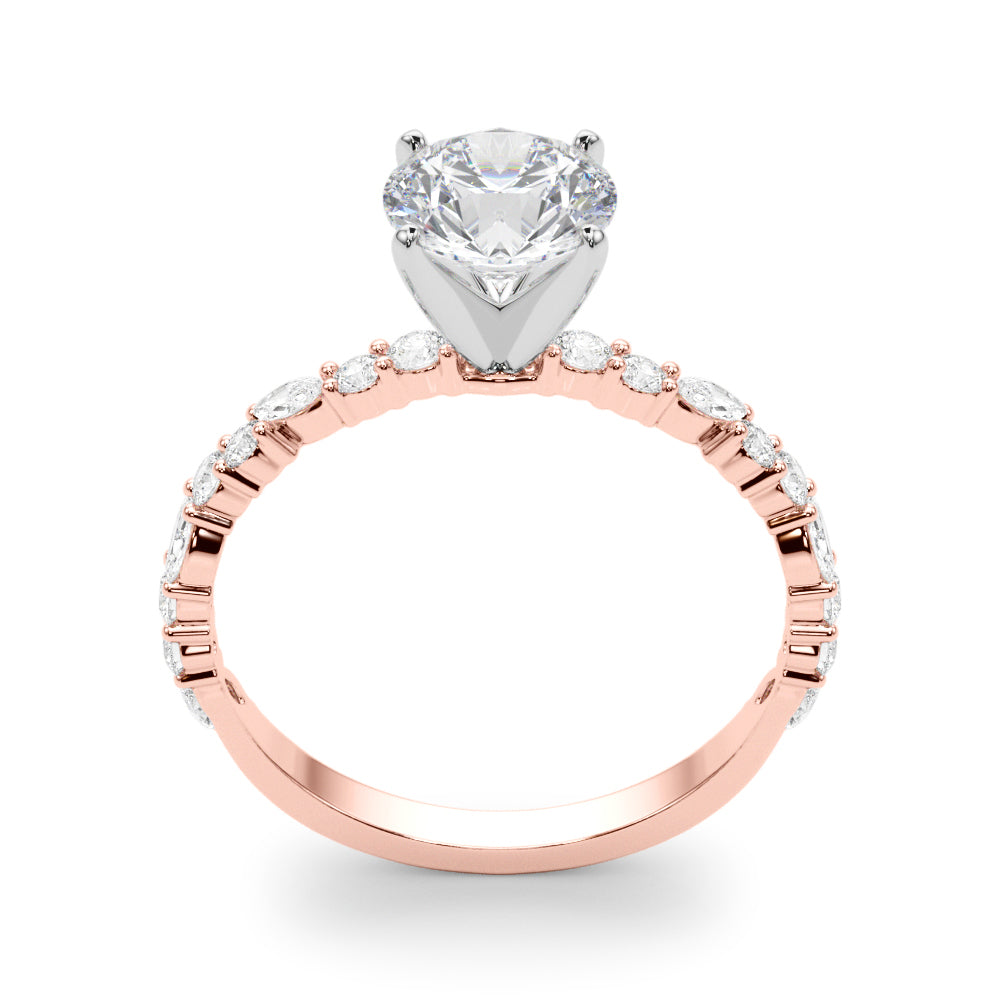 Graceful Engagement Ring Marquise Diamond Engagement Ring — 9K/18K Gold & Platinum