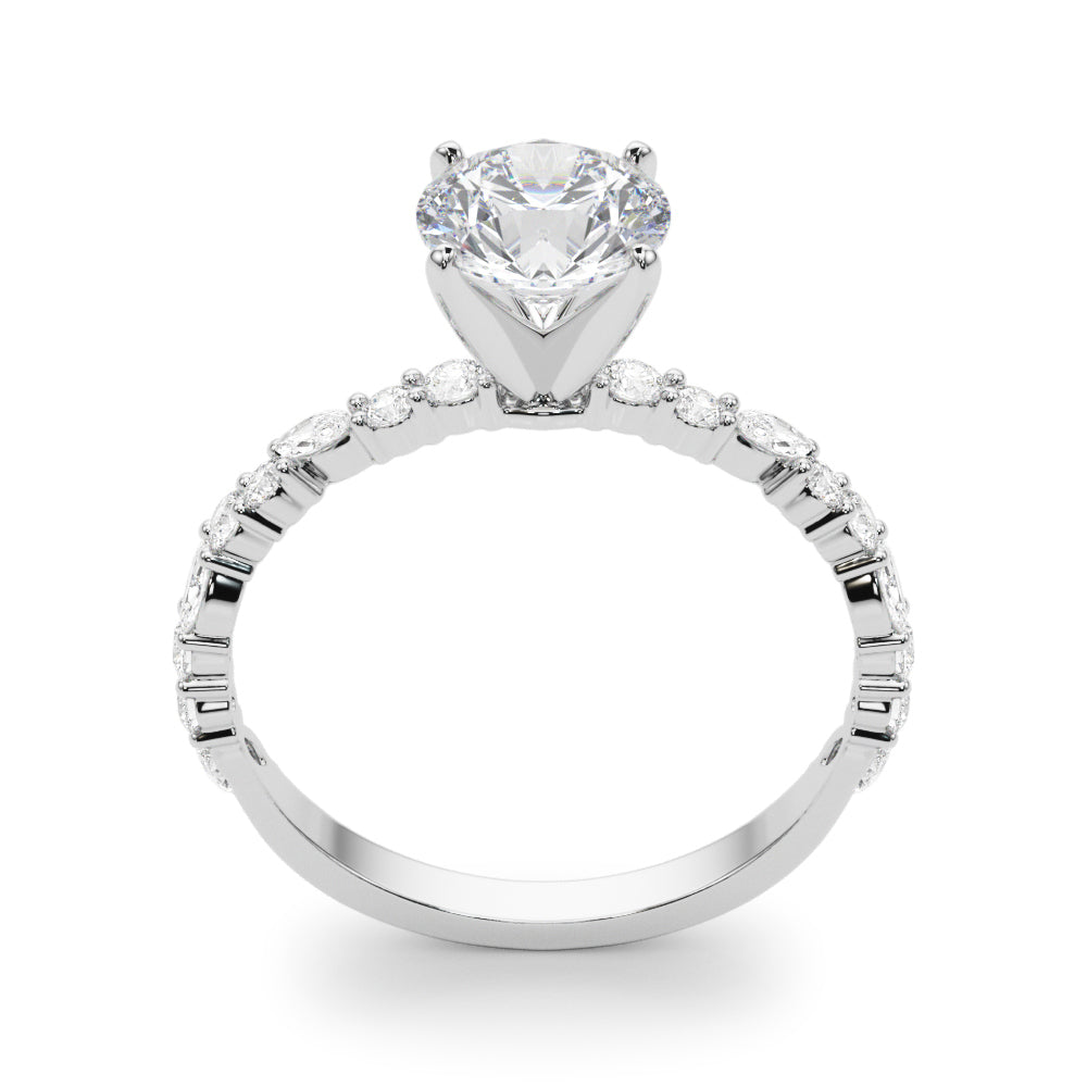 Graceful Engagement Ring Marquise Diamond Engagement Ring — 9K/18K Gold & Platinum