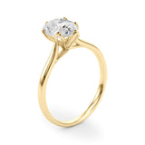 Enchanted Solitaire Shape Pear Diamond Engagement Ring — 9K/18K Gold & Platinum