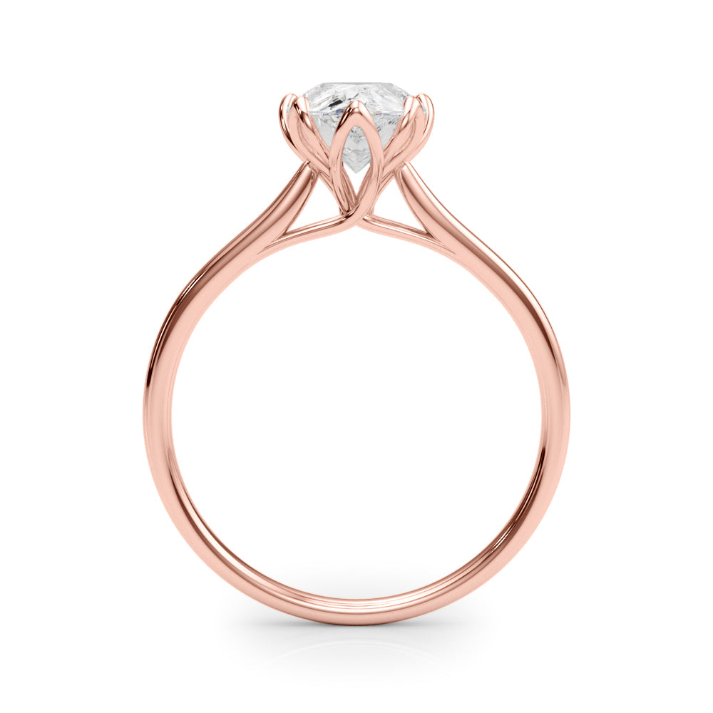 Enchanted Solitaire Shape Pear Diamond Engagement Ring — 9K/18K Gold & Platinum