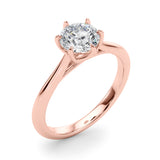 Eternal Solitaire Rounds Round Diamond Engagement Ring — 9K/18K Gold & Platinum