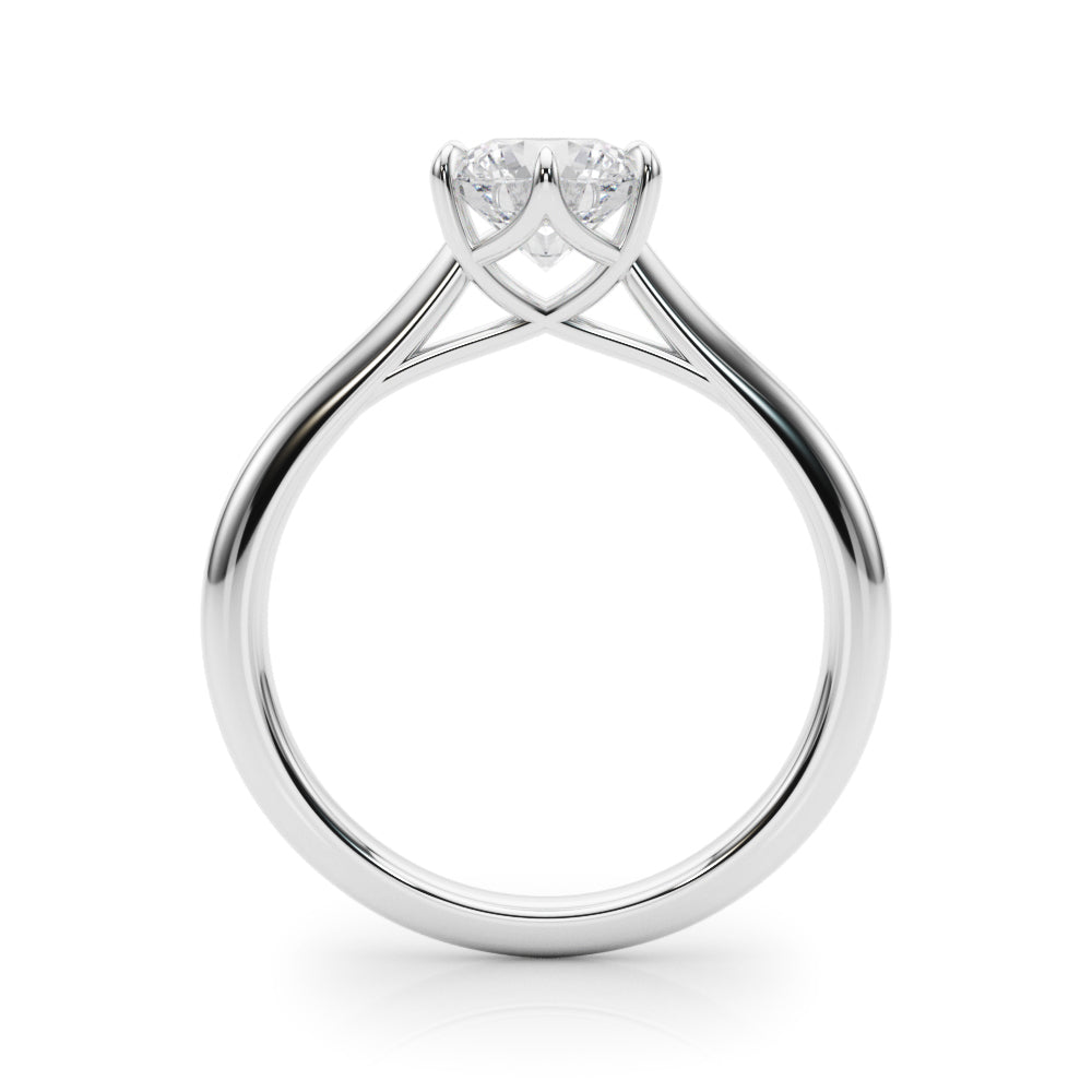 Eternal Solitaire Rounds Round Diamond Engagement Ring — 9K/18K Gold & Platinum