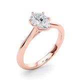 Romantic Solitaire 11.8x7.5 Shape Pear Diamond Engagement Ring — 9K/18K Gold & Platinum