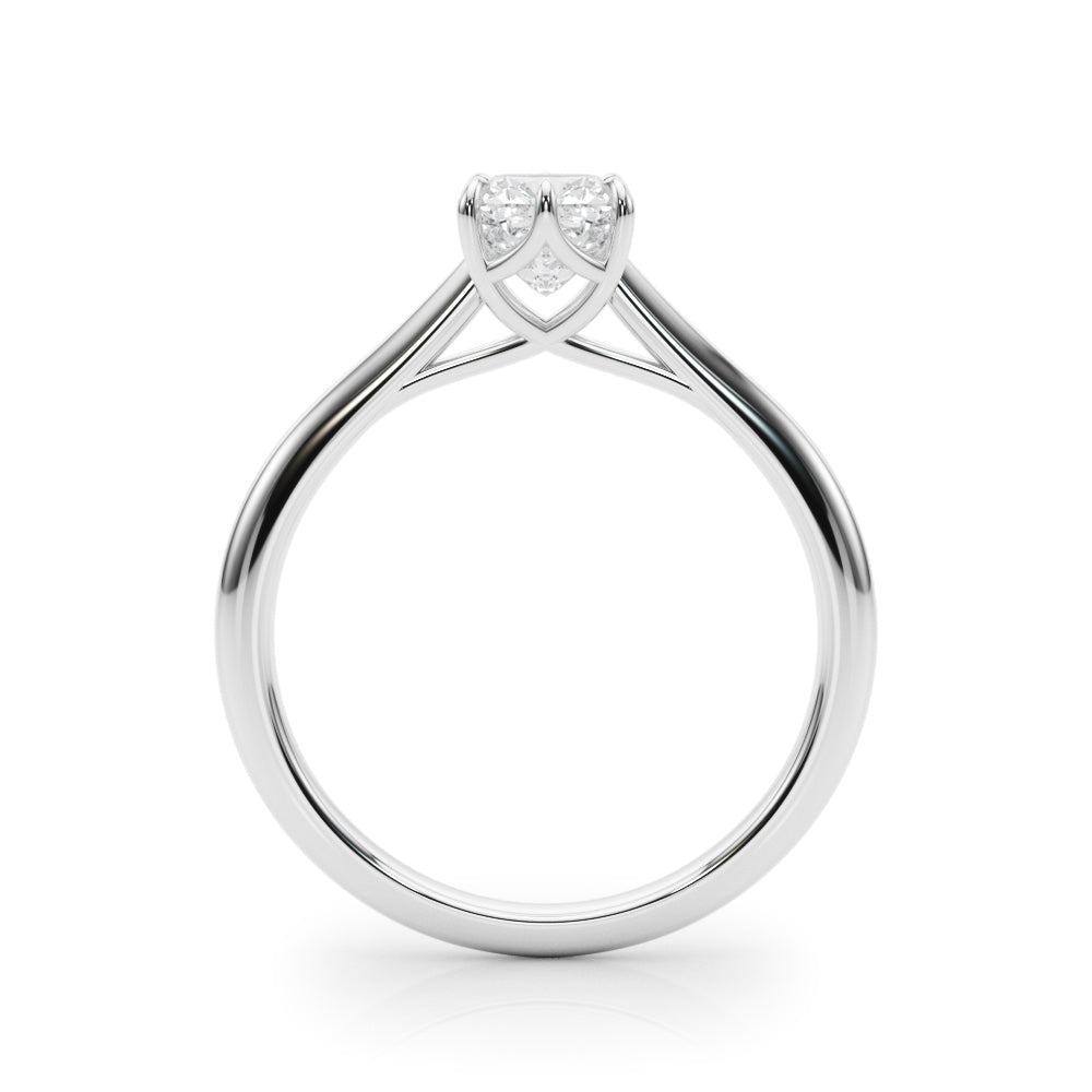 Statement Solitaire 3.8x3.8 Cushion Diamond Engagement Ring — 9K/18K Gold & Platinum
