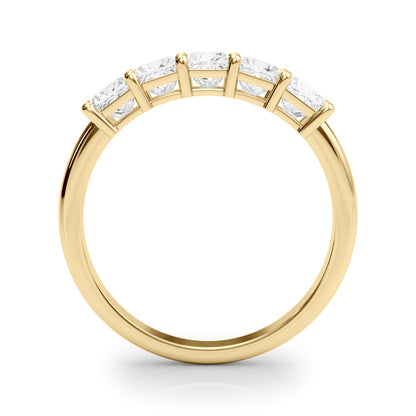 Lab-Grown Diamond Prong Princess Cut 5-Stone Diamond Ring