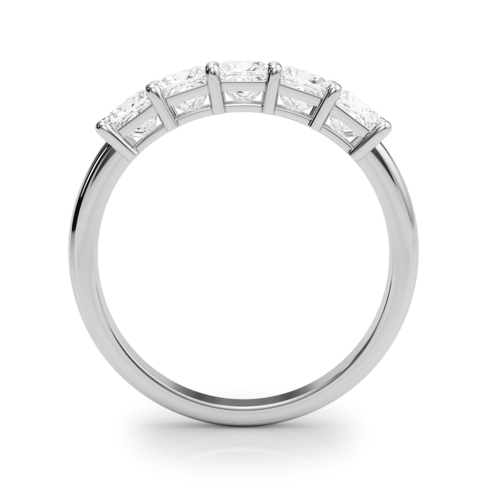 Lab-Grown Diamond Prong Princess Cut 5-Stone Diamond Ring
