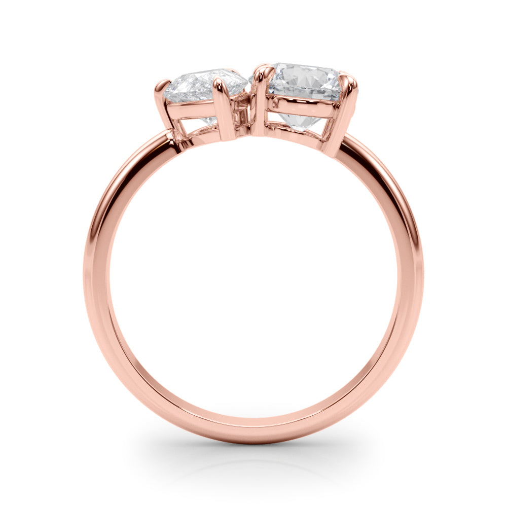 Luxe Shape Pear Diamond Engagement Ring — 9K/18K Gold & Platinum