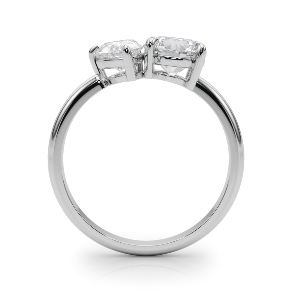 Luxe Shape Pear Diamond Engagement Ring — 9K/18K Gold & Platinum