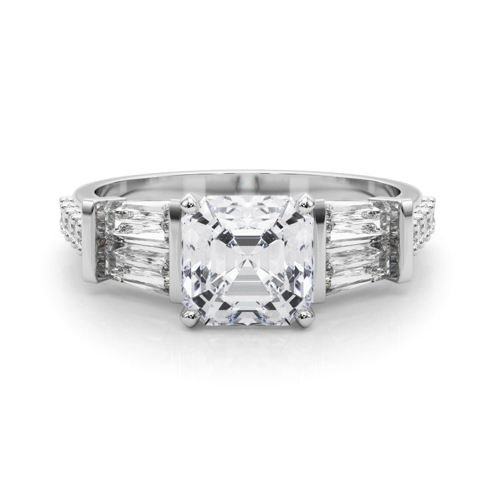 Iconic Sb & Rd Engagement Ring Round Diamond Engagement Ring — 9K/18K Gold & Platinum