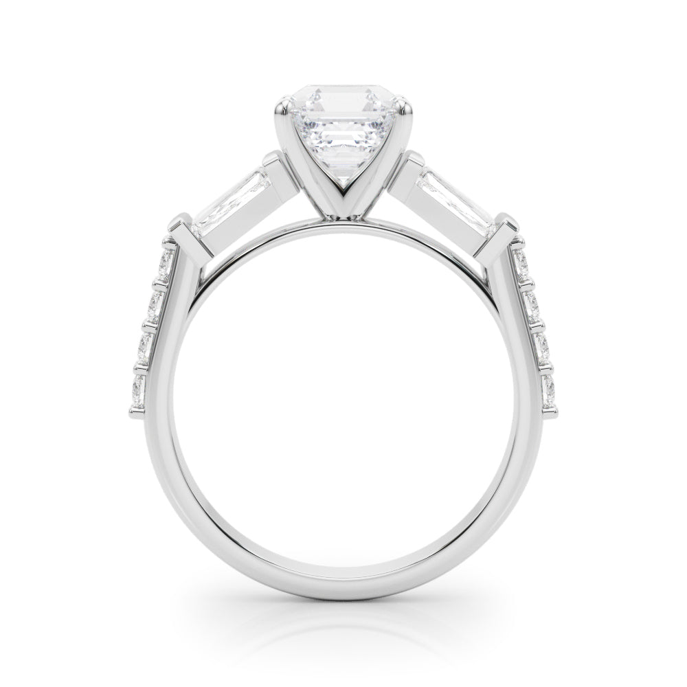 Iconic Sb & Rd Engagement Ring Round Diamond Engagement Ring — 9K/18K Gold & Platinum