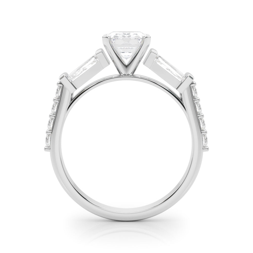 Iconic Sb & Rd Engagement Ring Round Diamond Engagement Ring — 9K/18K Gold & Platinum