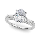 Pristine Rd & Sb Engagement Ring Round Diamond Engagement Ring — 9K/18K Gold & Platinum