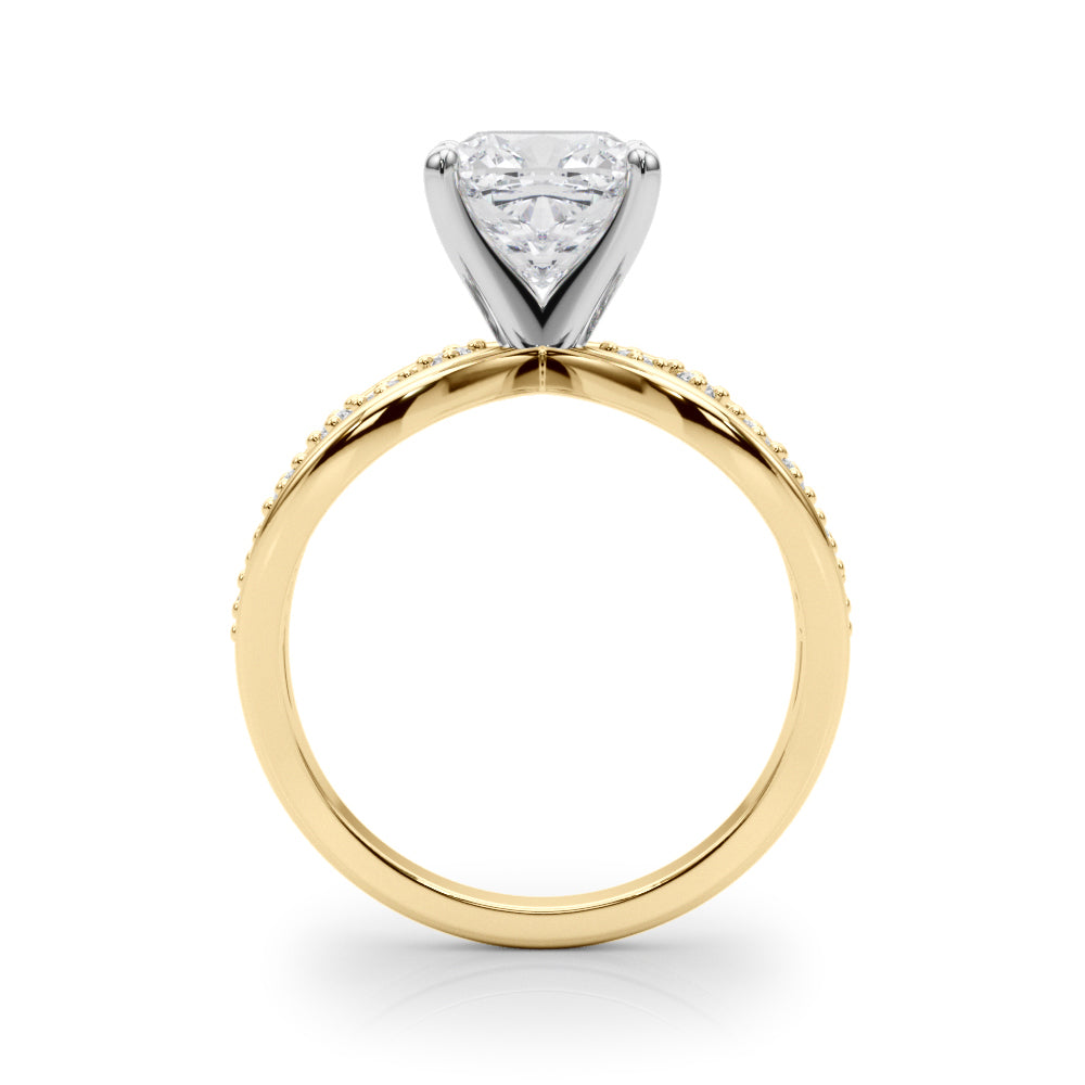 Bespoke Sidestone Round Diamond Engagement Ring — 9K/18K Gold & Platinum