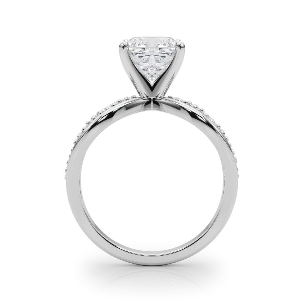 Bespoke Sidestone Round Diamond Engagement Ring — 9K/18K Gold & Platinum