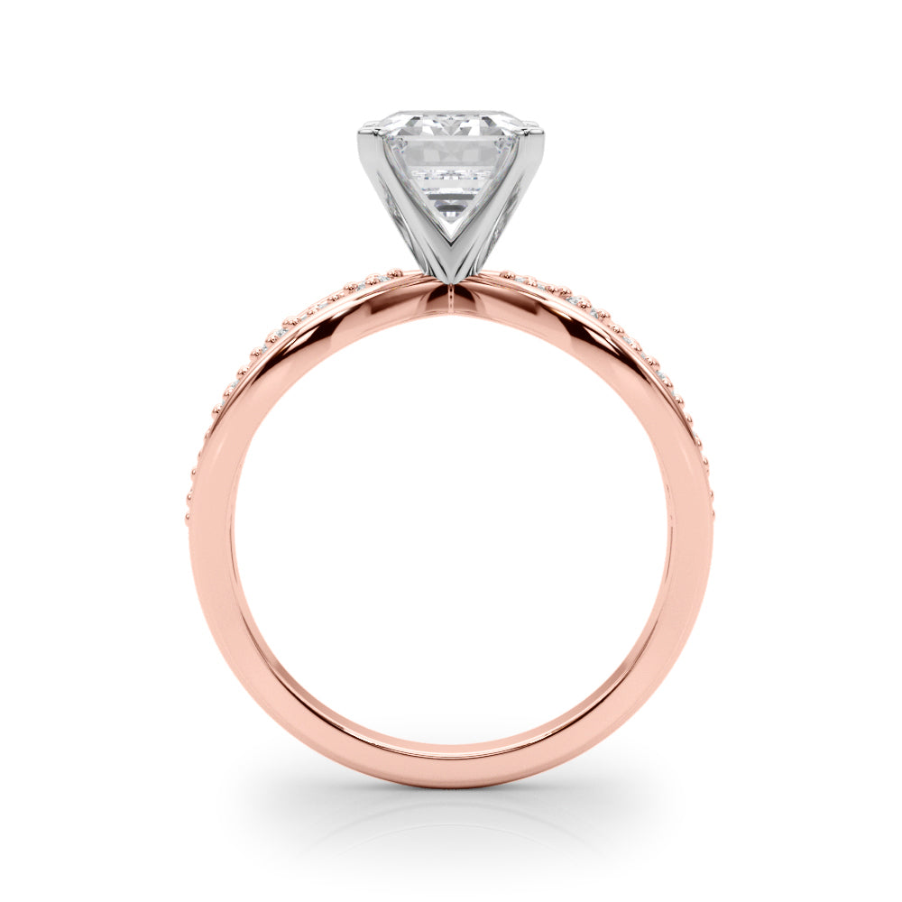 Bespoke Sidestone Round Diamond Engagement Ring — 9K/18K Gold & Platinum