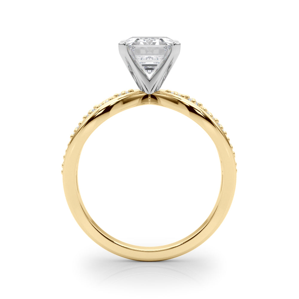 Bespoke Sidestone Round Diamond Engagement Ring — 9K/18K Gold & Platinum