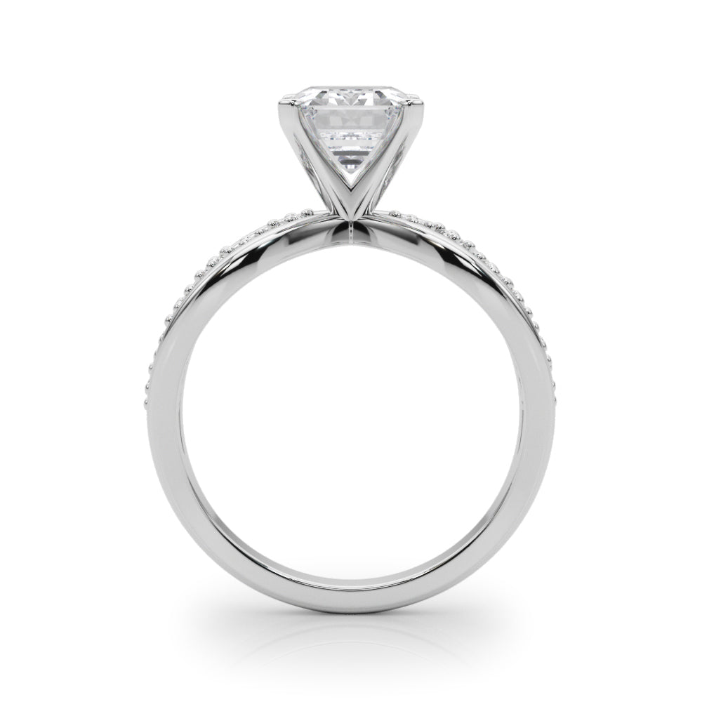 Bespoke Sidestone Round Diamond Engagement Ring — 9K/18K Gold & Platinum