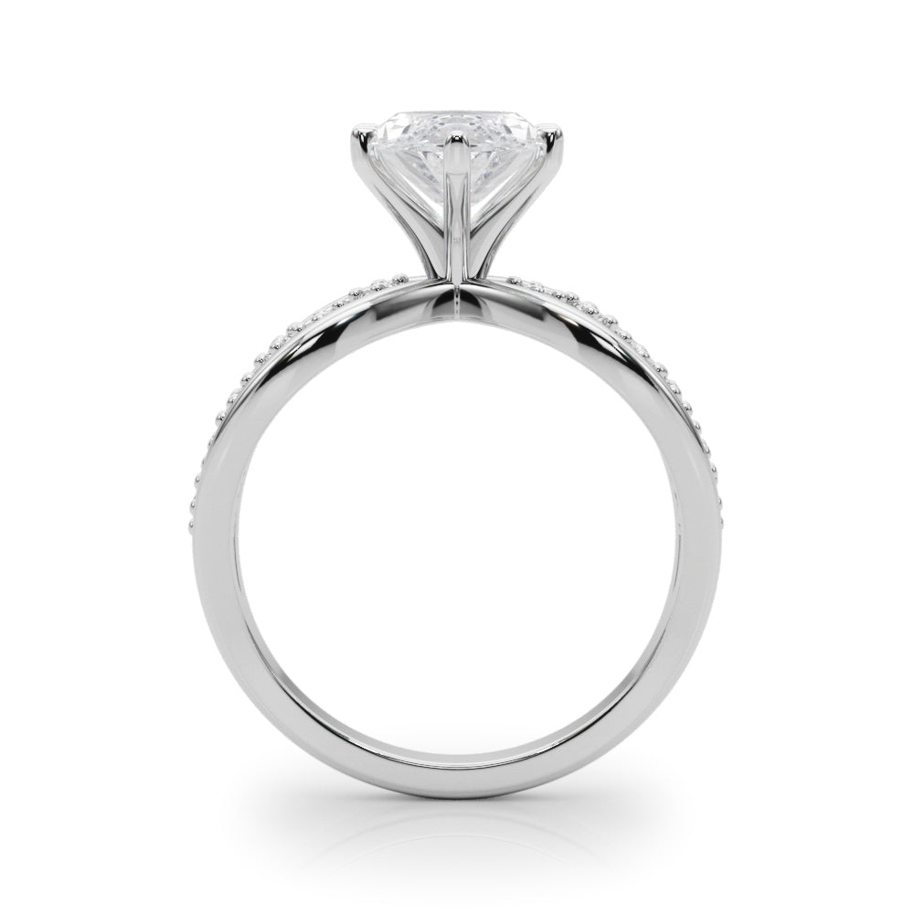 Bespoke Sidestone Round Diamond Engagement Ring — 9K/18K Gold & Platinum