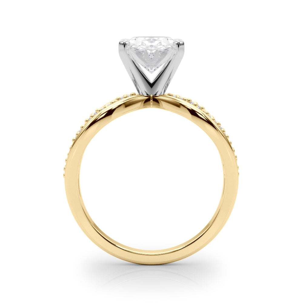 Bespoke Sidestone Round Diamond Engagement Ring — 9K/18K Gold & Platinum