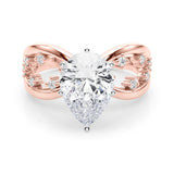 Bespoke Sidestone Round Diamond Engagement Ring — 9K/18K Gold & Platinum
