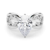 Bespoke Sidestone Round Diamond Engagement Ring — 9K/18K Gold & Platinum