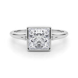 Lab-Grown Emerald  Diamond D-VVS Solitaire Engagement Ring Gift For Her