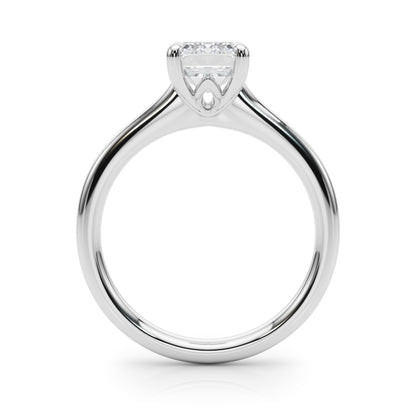 Lab-Grown D-VVS Emerald Cut Diamond Four Prong Solitaire Engagement Ring