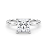  Lab-Grown Emerald  Diamond 4-Prong Solitaire Engagement Ring