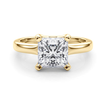 Princess Cut Diamond Four Prong Solitaire