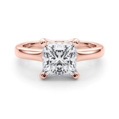 Princess Cut Diamond Four Prong Solitaire