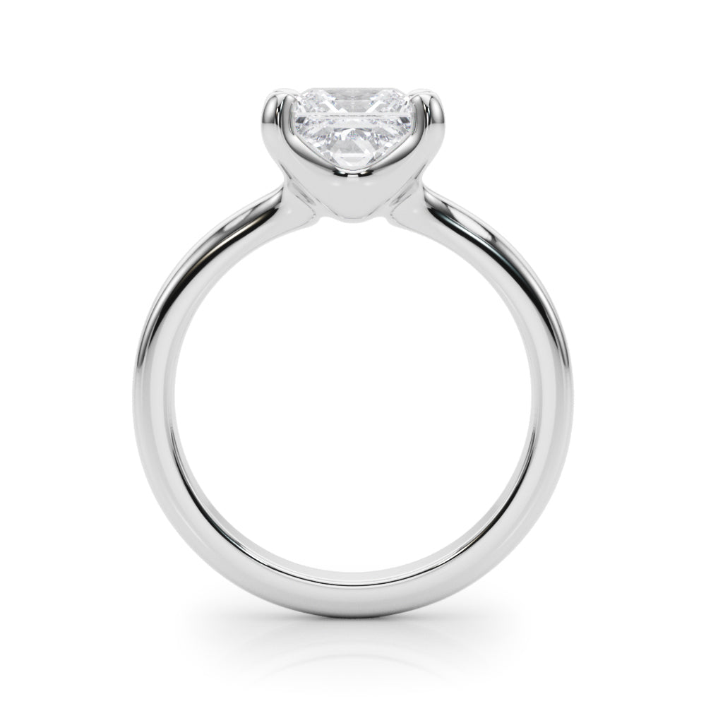 Romantic Solitaire Cut Princess Diamond Engagement Ring — 9K/18K Gold & Platinum