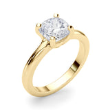 Statement Double Prong Engagement Ring Cushion Diamond Engagement Ring — 9K/18K Gold & Platinum