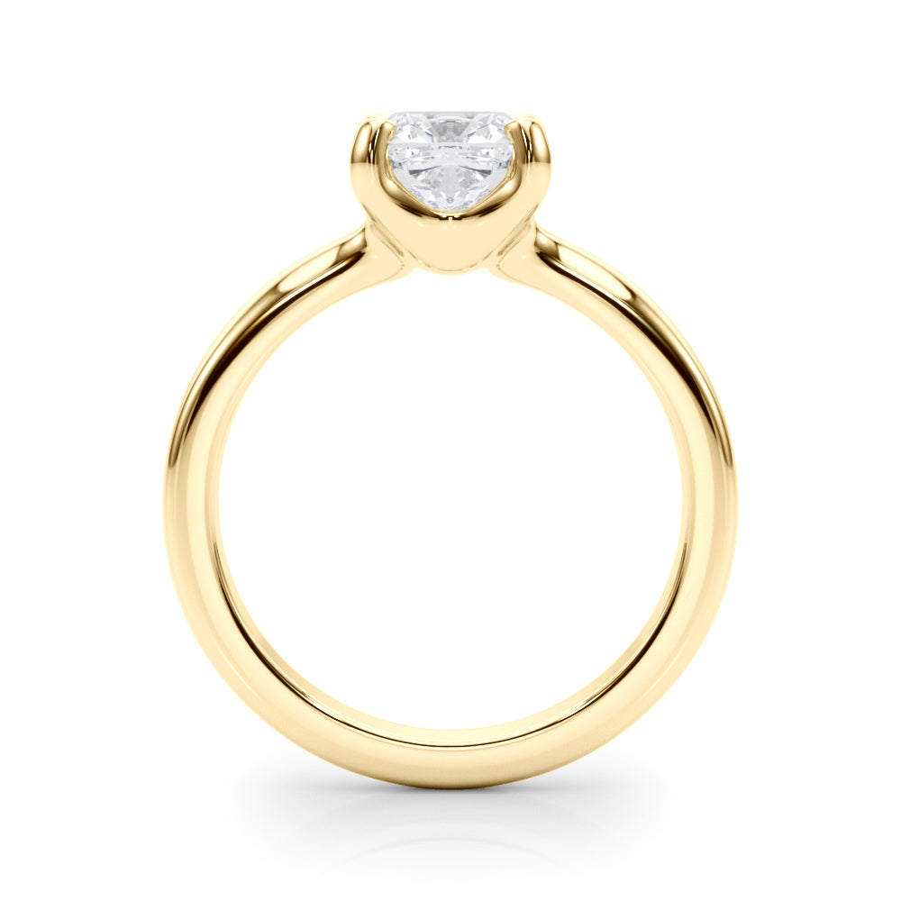 Statement Double Prong Engagement Ring Cushion Diamond Engagement Ring — 9K/18K Gold & Platinum