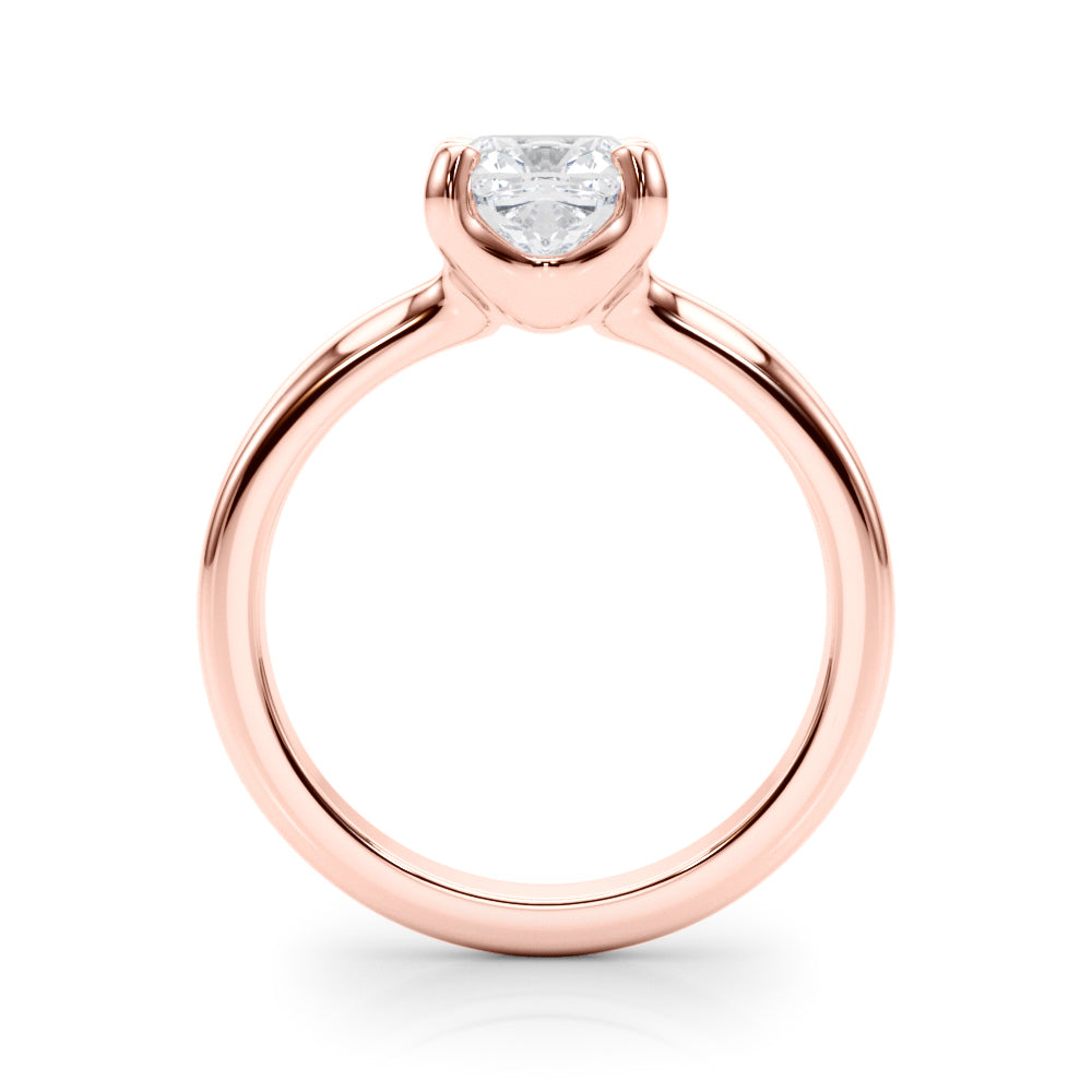 Statement Double Prong Engagement Ring Cushion Diamond Engagement Ring — 9K/18K Gold & Platinum