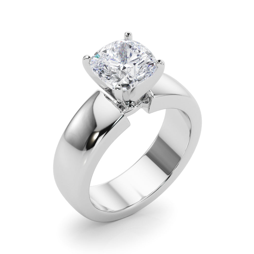 Enchanted Solitaires Round Diamond Engagement Ring — 9K/18K Gold & Platinum