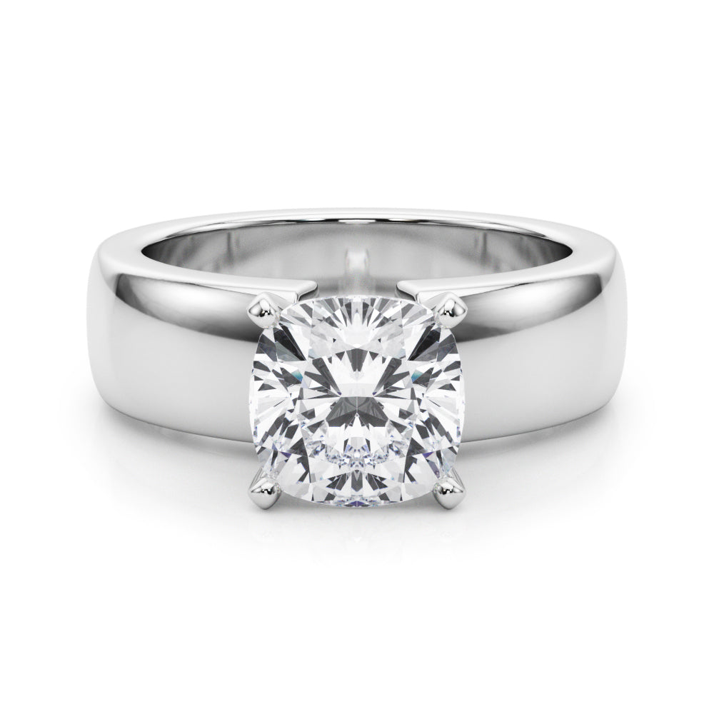 Enchanted Solitaires Round Diamond Engagement Ring — 9K/18K Gold & Platinum