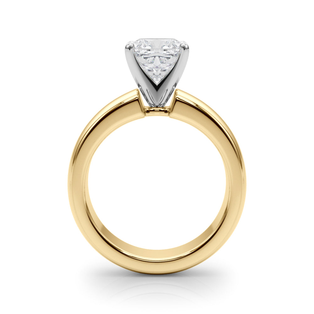 Enchanted Solitaires Round Diamond Engagement Ring — 9K/18K Gold & Platinum