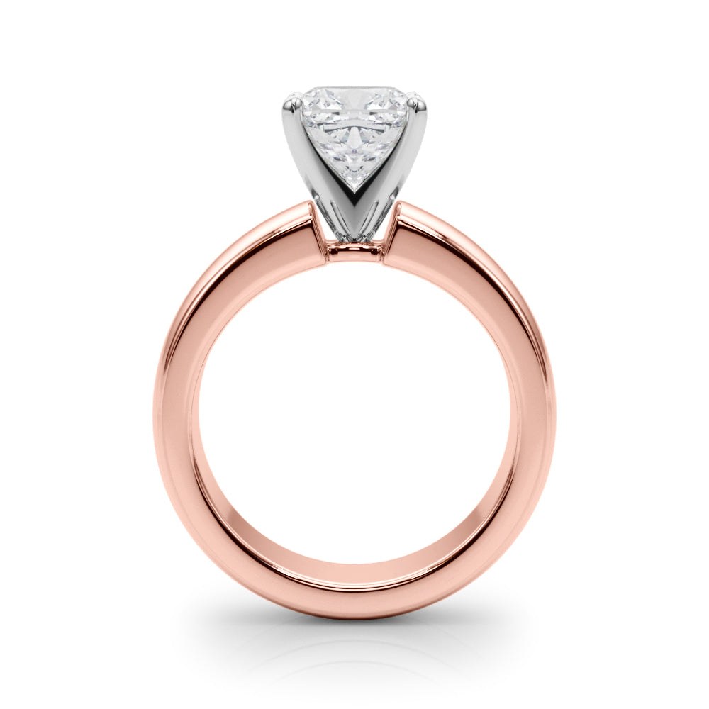 Enchanted Solitaires Round Diamond Engagement Ring — 9K/18K Gold & Platinum