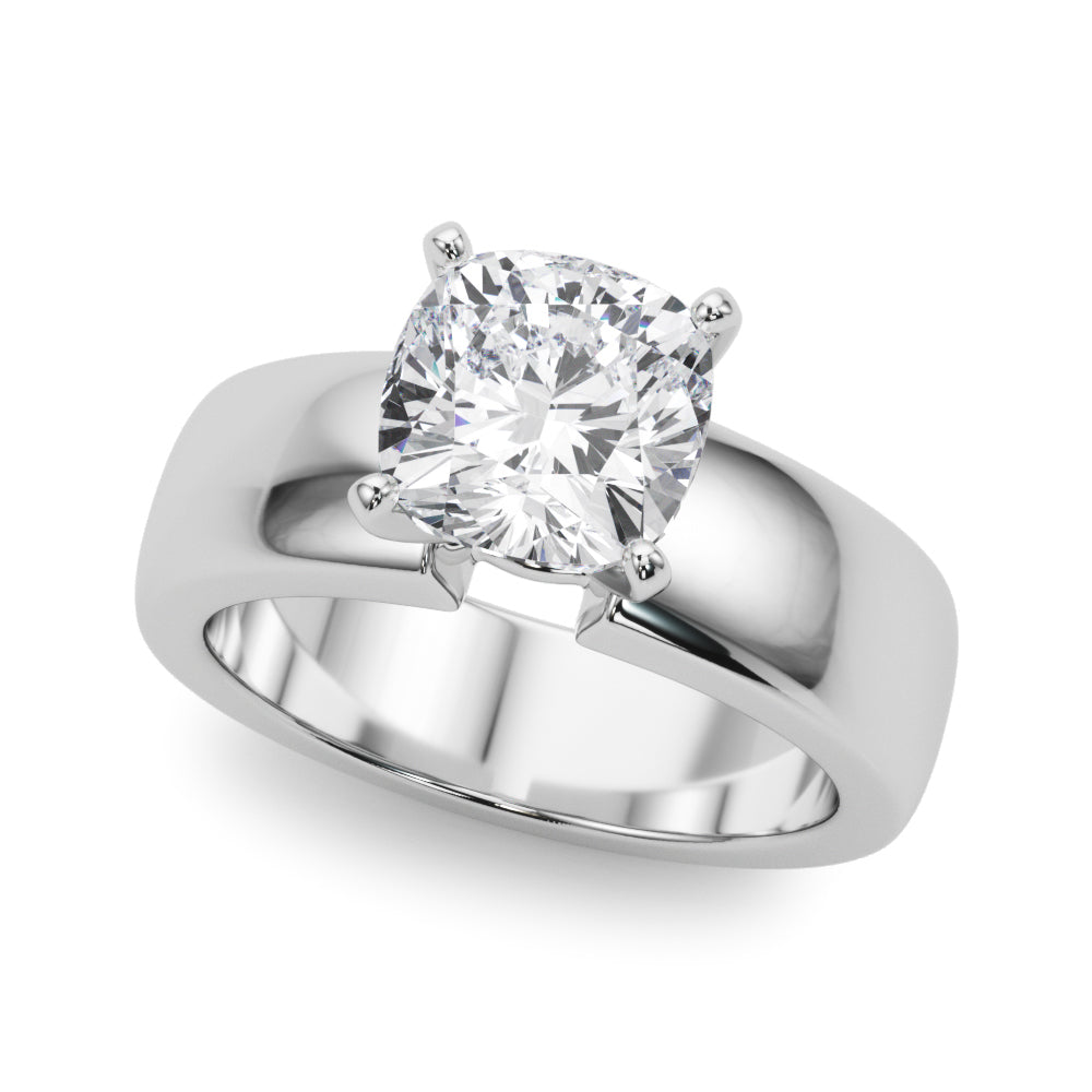 Enchanted Solitaires Round Diamond Engagement Ring — 9K/18K Gold & Platinum