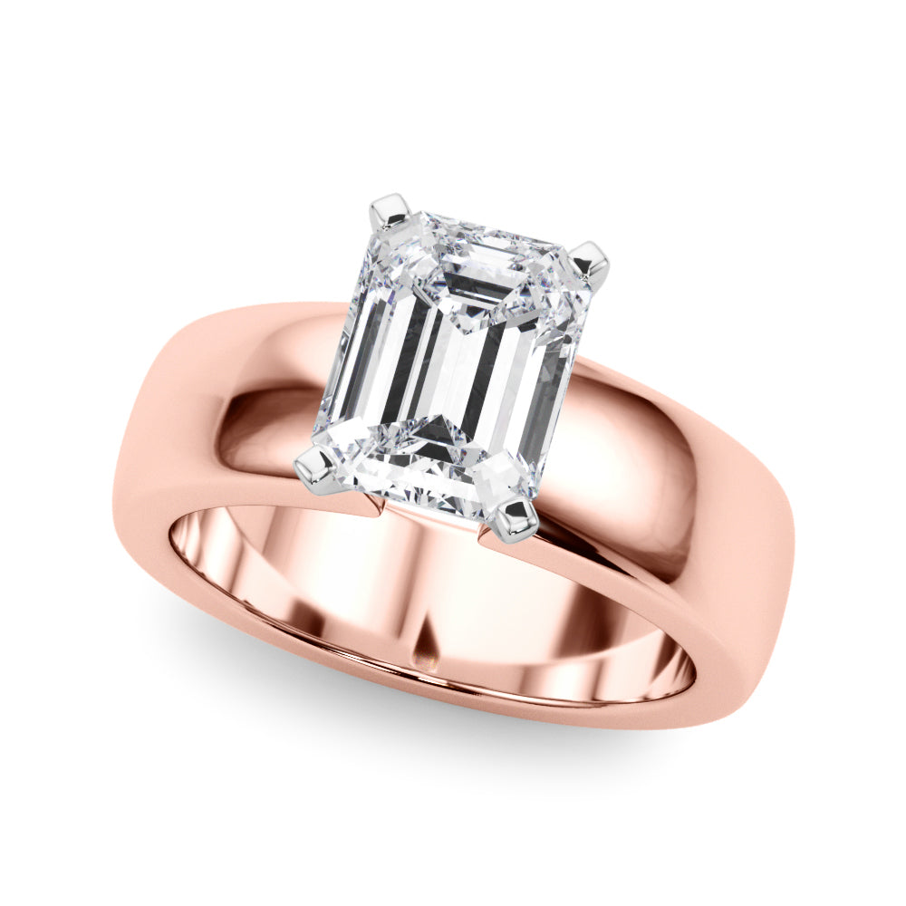 Enchanted Solitaires Round Diamond Engagement Ring — 9K/18K Gold & Platinum