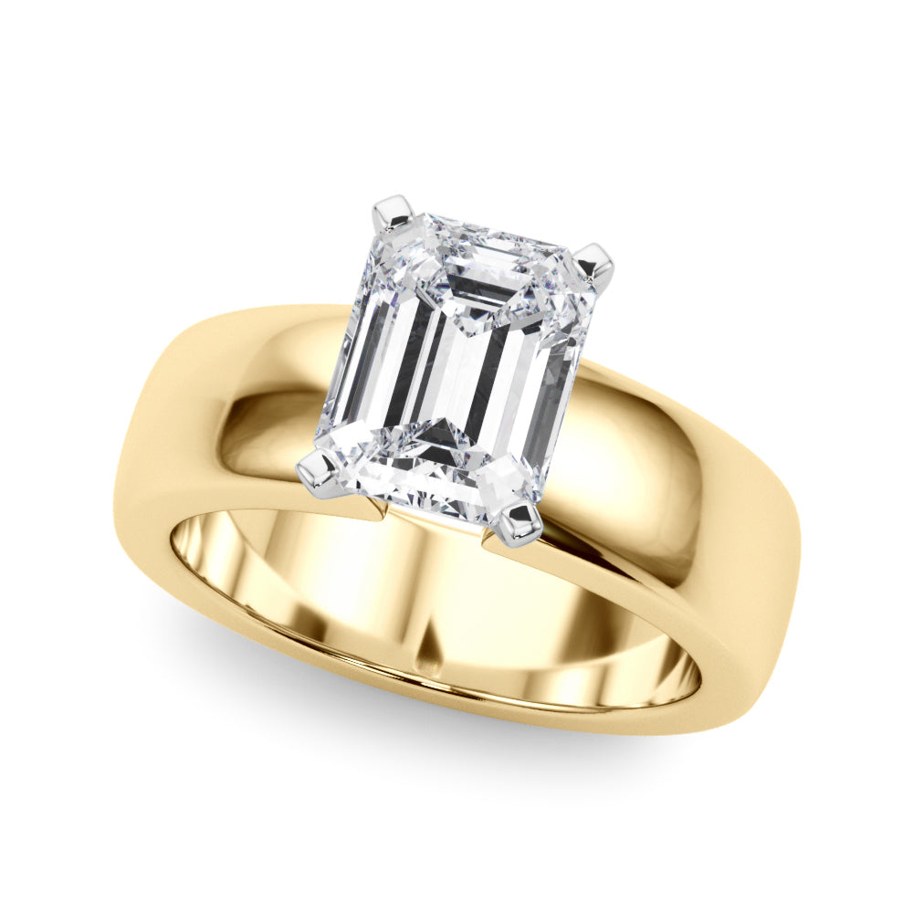Enchanted Solitaires Round Diamond Engagement Ring — 9K/18K Gold & Platinum
