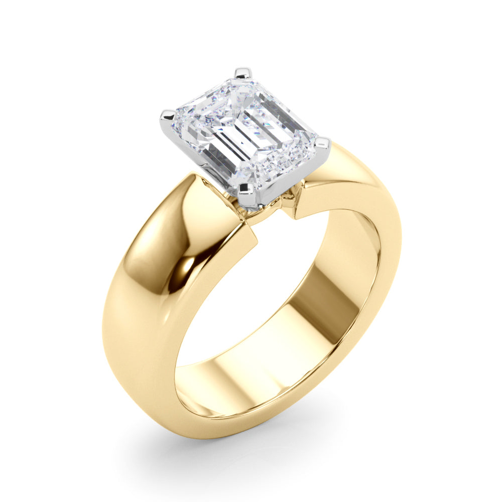 Enchanted Solitaires Round Diamond Engagement Ring — 9K/18K Gold & Platinum