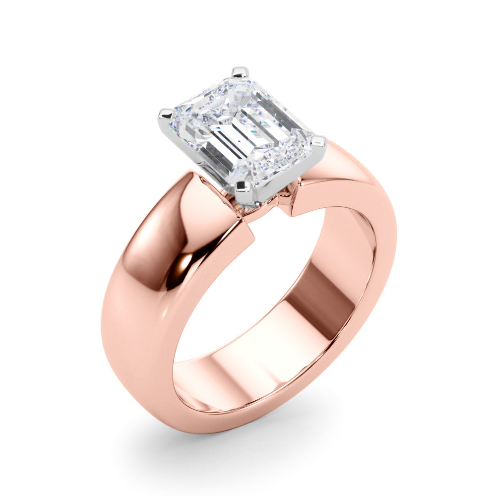 Enchanted Solitaires Round Diamond Engagement Ring — 9K/18K Gold & Platinum