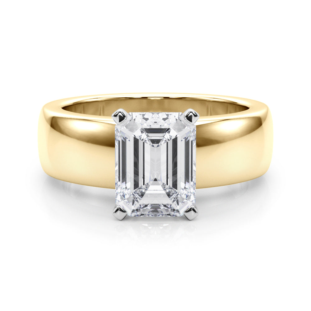 Enchanted Solitaires Round Diamond Engagement Ring — 9K/18K Gold & Platinum
