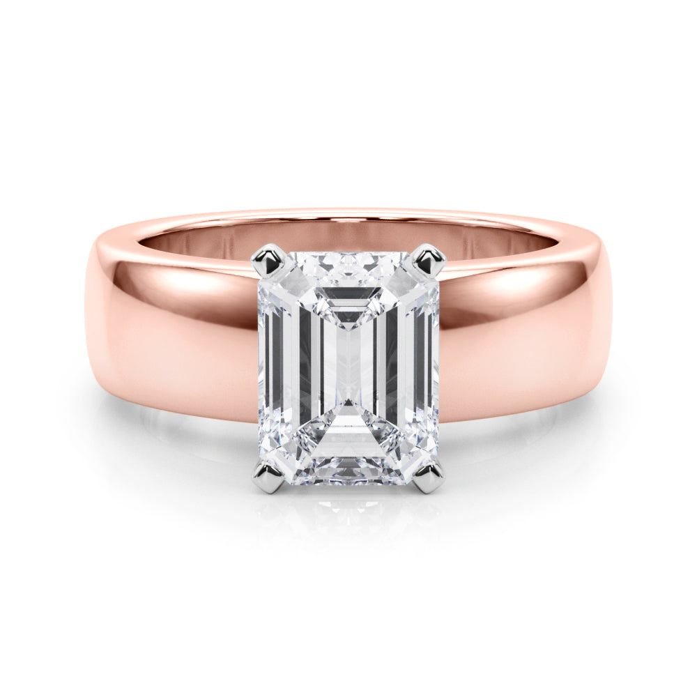 Enchanted Solitaires Round Diamond Engagement Ring — 9K/18K Gold & Platinum